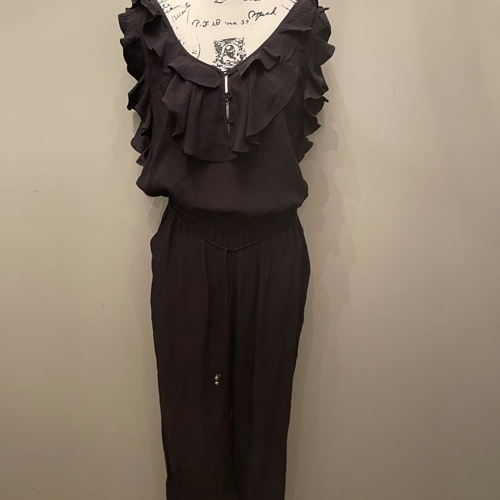 REBECCA TAYLOR Black Silk Jumpsuit 8